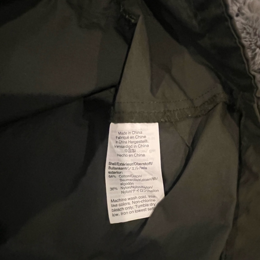 J. Crew Army Green Light weight Rain Jacket Size XXS - Picture 10 of 14